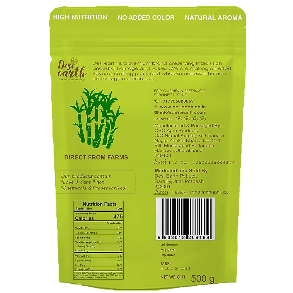 Desi Earth Organic Jaggery Powder | Grocsy