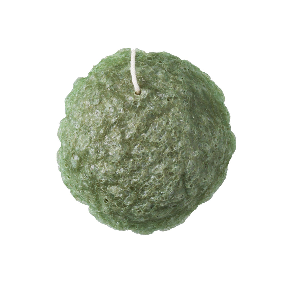 ILEM JAPAN Natural Konjac Sponge Face (Green Tea) | Grocsy