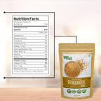 Organic Zing Fenugreek Seeds Also Known As Methi Seeds and Trigonella Foenum-Graecum |100% Pure & Natural | Vegan | Preservative Free | Resealable Pack | Grocsy