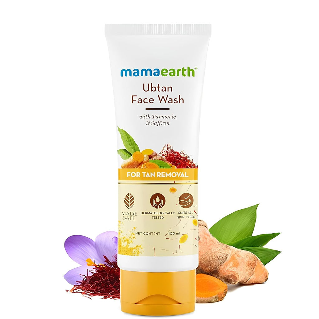Mamaearth Ubtan Face Wash For Tan Removal | Grocsy