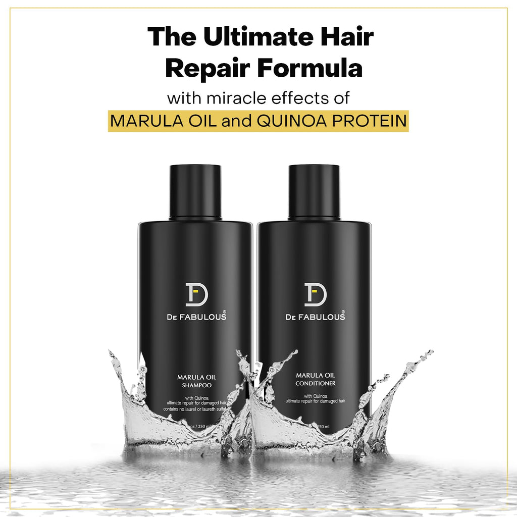 De Fabulous Marula Oil Shampoo + Conditioner Combo | Grocsy