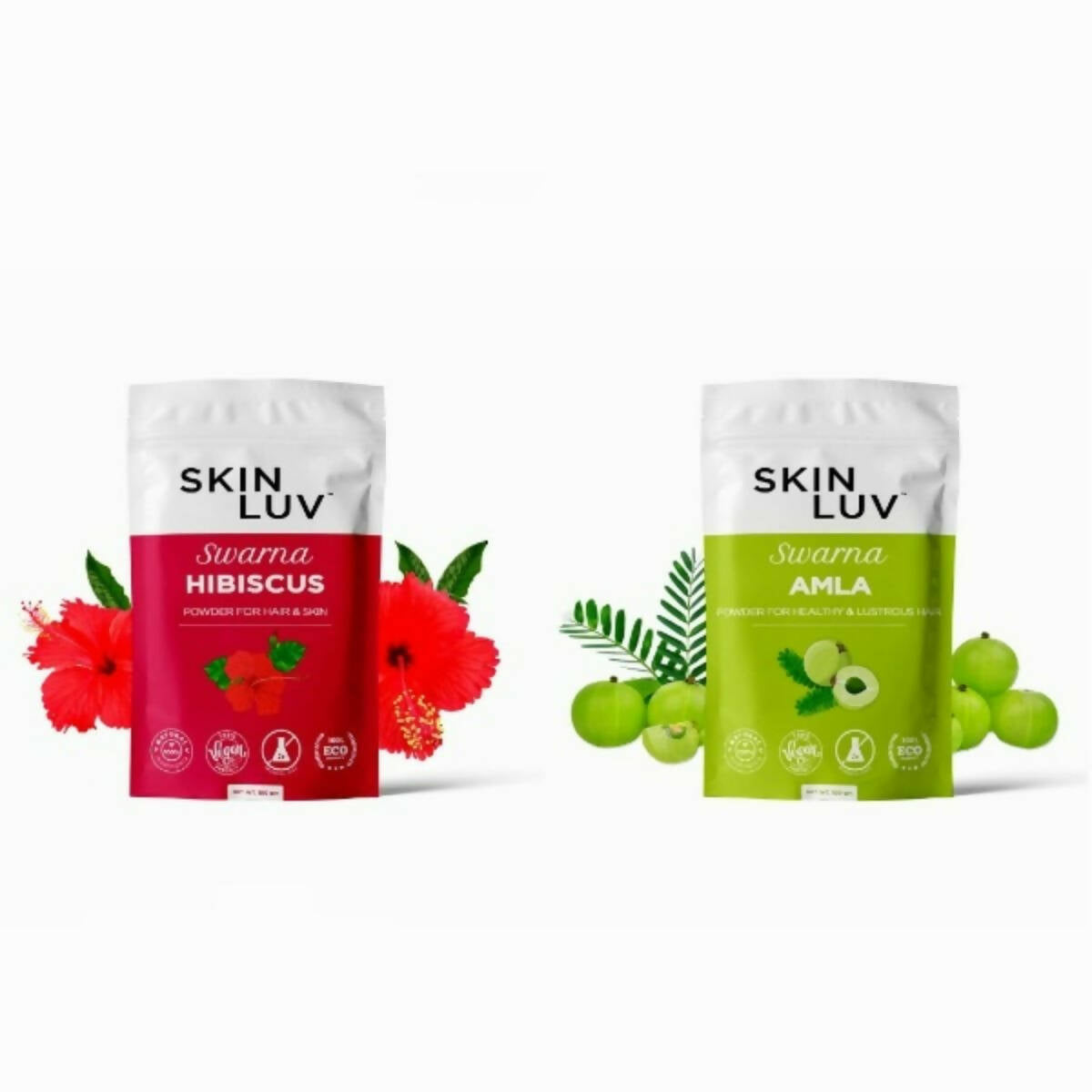 SkinLuv Swarna Hibiscus Powder And Amla Powder Combo | Grocsy