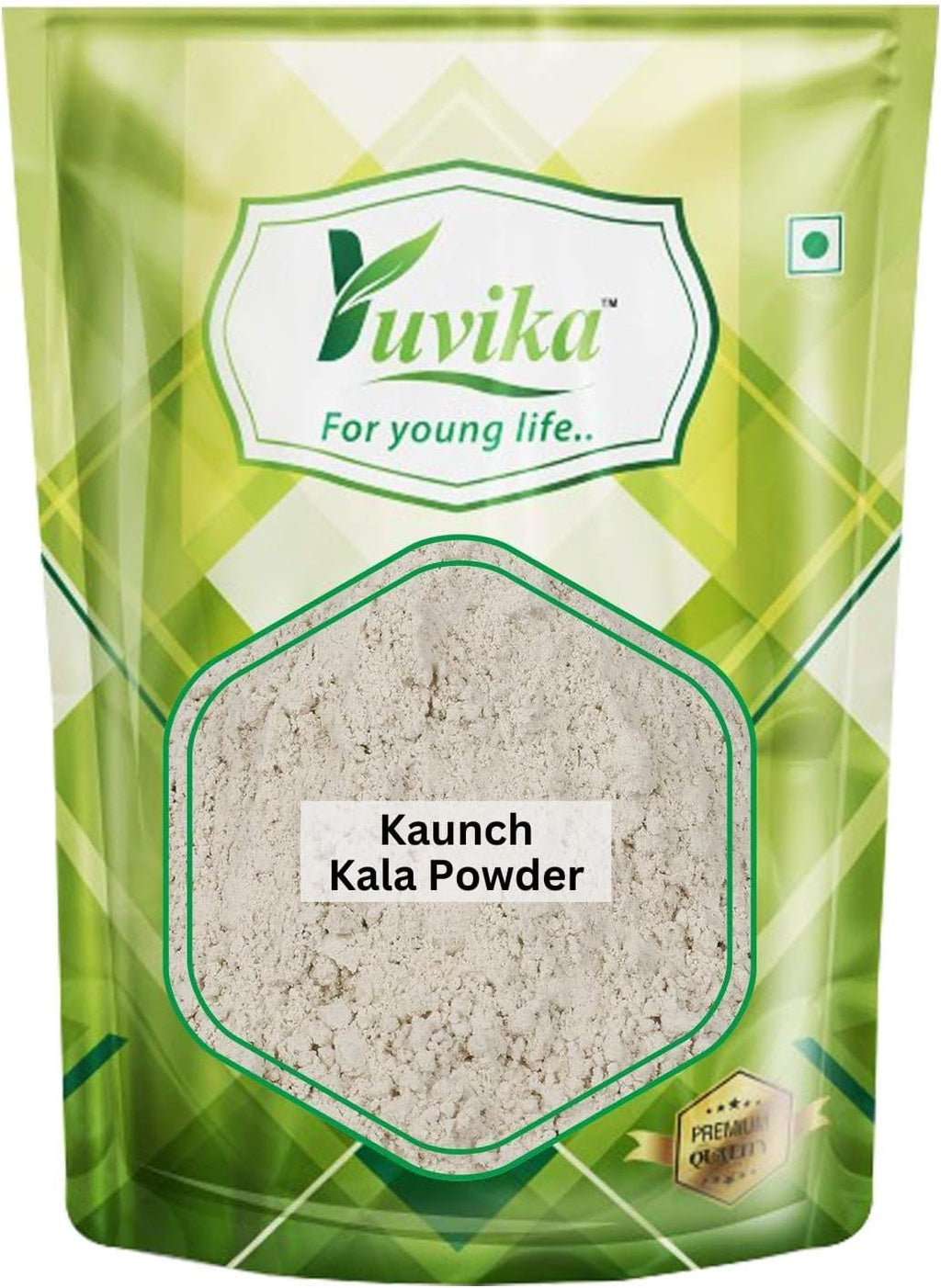 Yuvika Beej Kaunch Kala Powder (Without Peel) - Mucuna Pruriens - Black Kaunch Seeds Powder | Cowhage | Grocsy