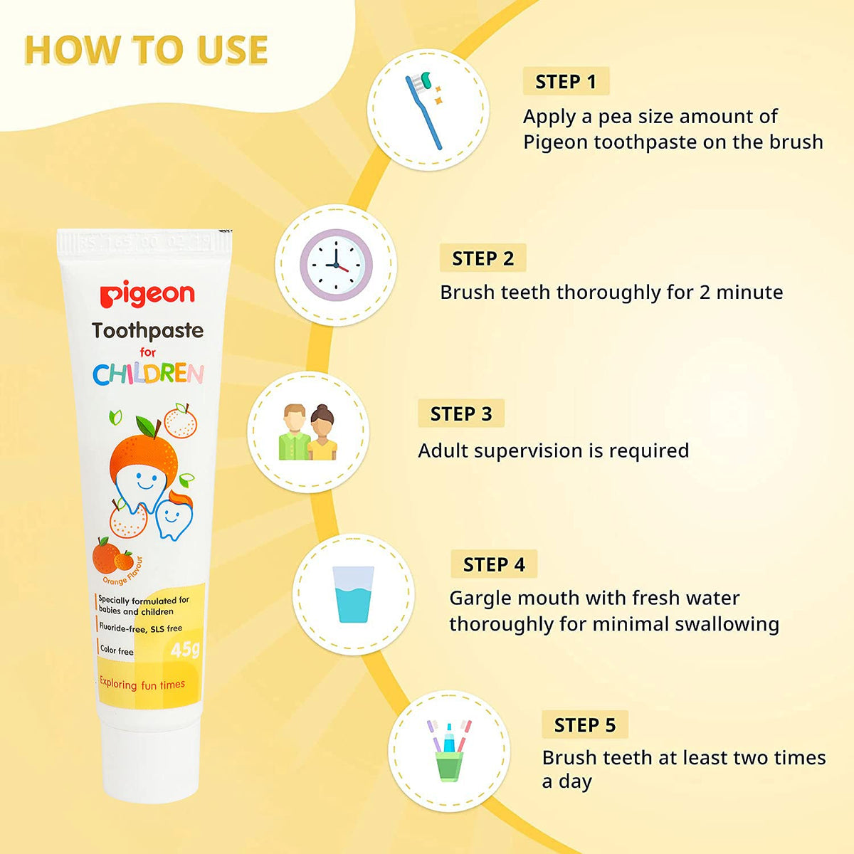 Pigeon Strawberry Toothpaste For Babies | Grocsy