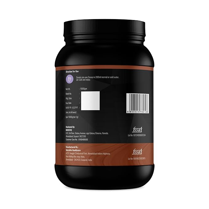 BOOSTIQ Mass Gainer Powder - Chocolate Flavour | Grocsy