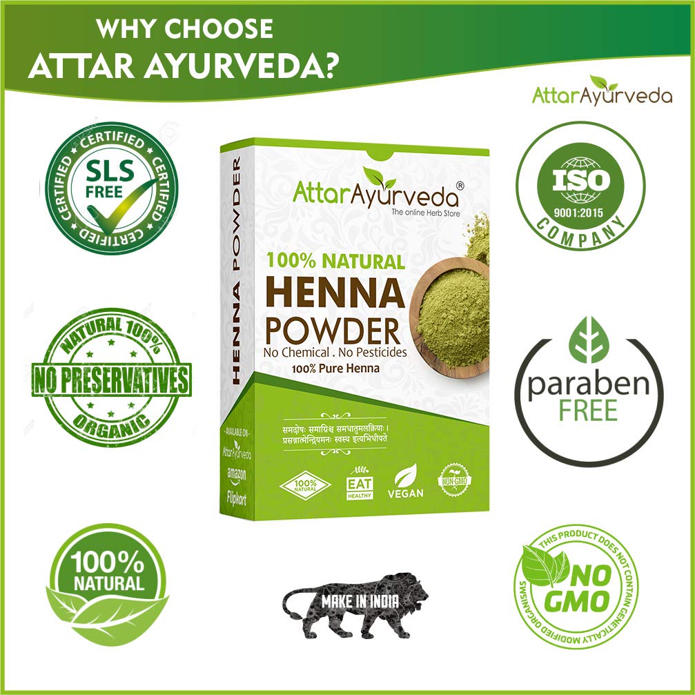 Attar Ayurveda Henna Powder | Grocsy
