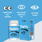 Vokin Biotech Topviz Eye Care Supplement To Improve Vision, Blue Light & Digital Guard (Lutein, Zeaxanthin) | Grocsy