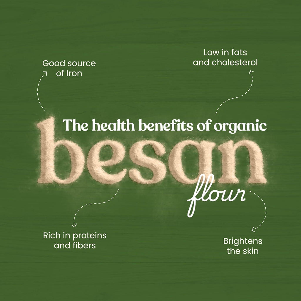 Bharat Vedica Organic Besan Flour - Organic Besan ka Atta | Grocsy
