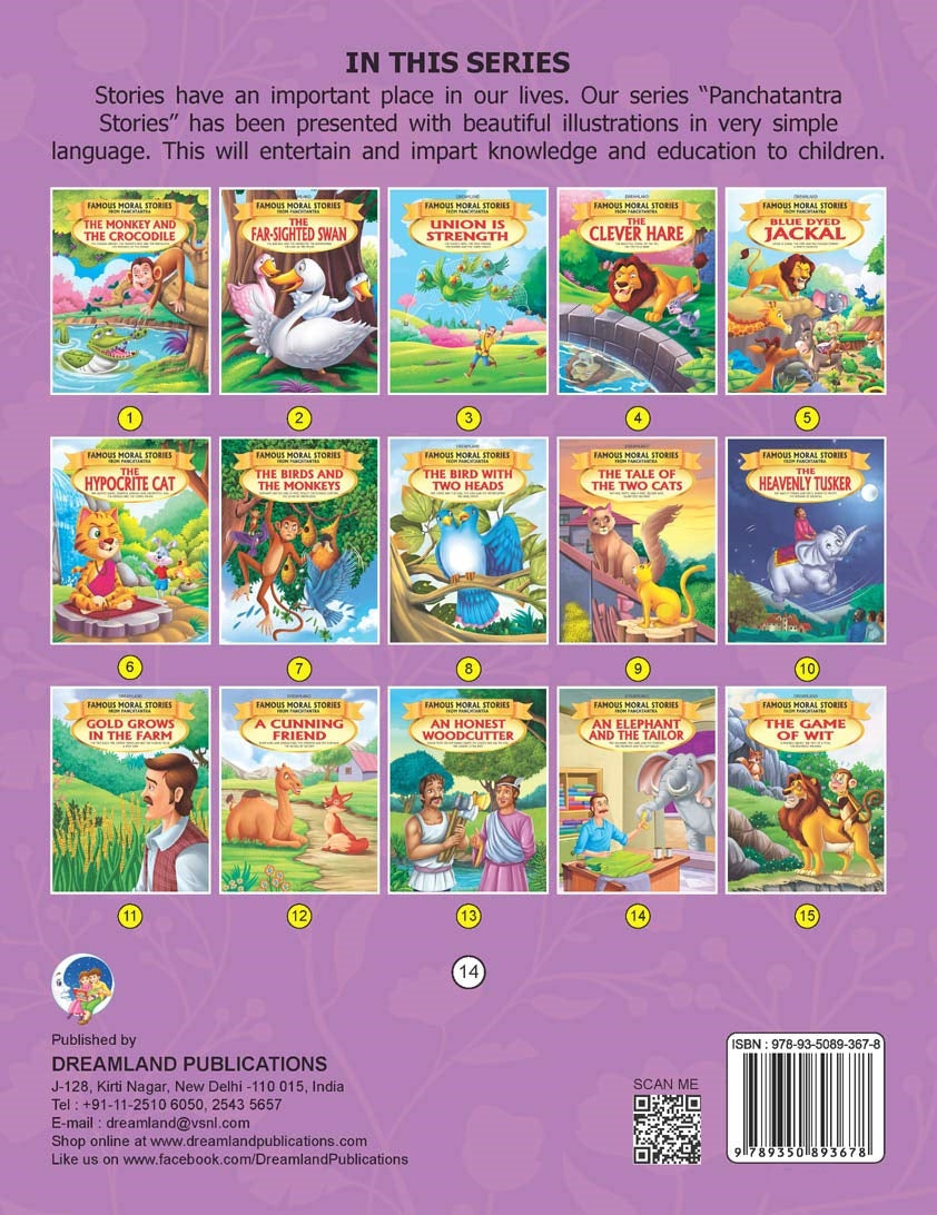 Dreamland An Elephant And The Tailor - Book 14 (Famous Moral Stories from Panchtantra) | Grocsy