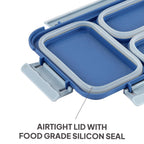CELLO Zoom 3 Inner Steel Insulated Lunch Box, 915 ml, Light Blue | Grocsy