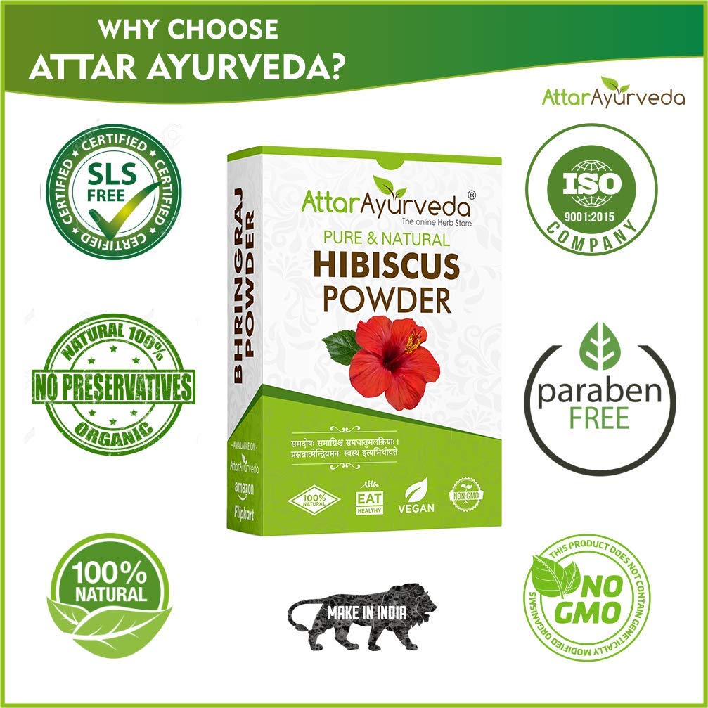 Attar Ayurveda Hibiscus Powder | Grocsy