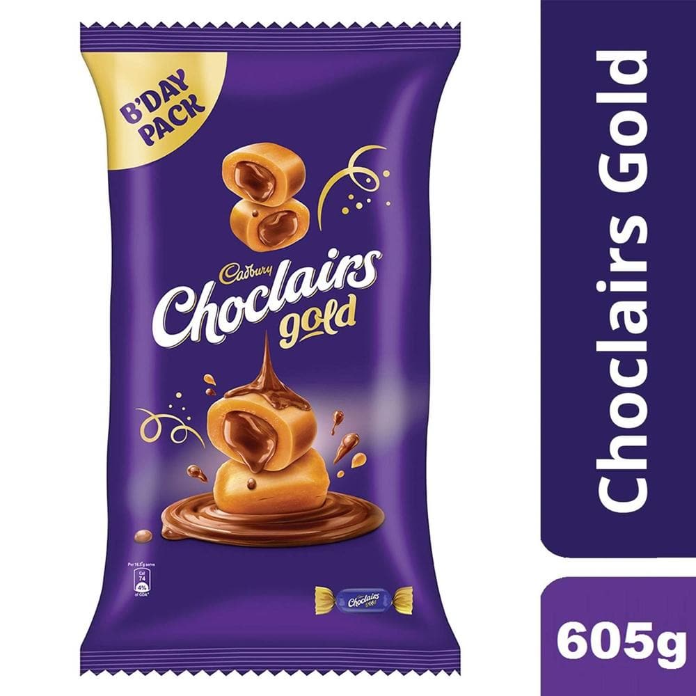 Cadbury Choclairs Gold Candies Birthday Pack | Grocsy