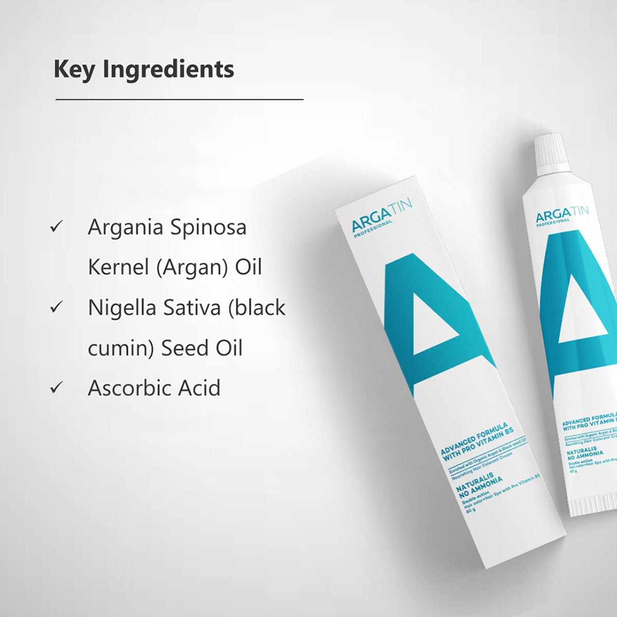 Argatin Naturalis Hair Color Cream With Black Seed Oil & Argan Oil - 5 Light Brown | Grocsy