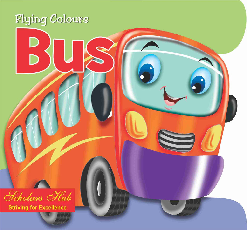 Flying Colours Cut Out Board Book - Bus | Grocsy
