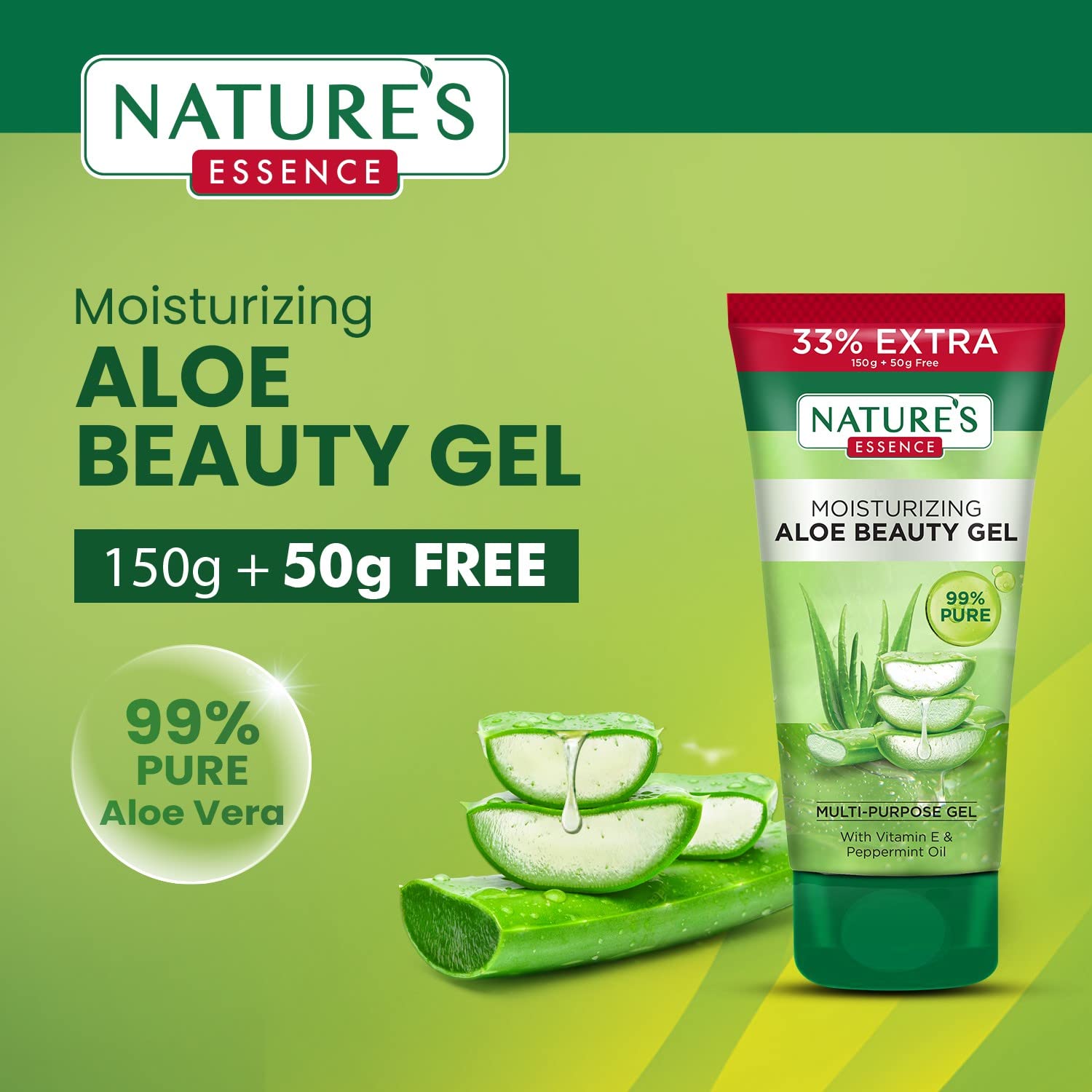 Nature's Essence Aloe Beauty Gel With Neem | Grocsy