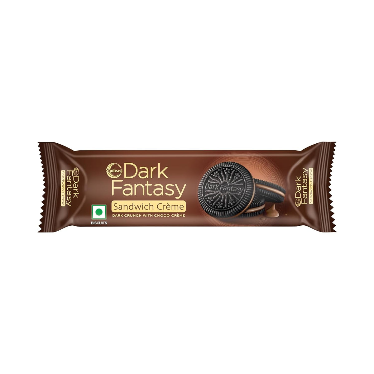 Sunfeast Dark Fantasy Sandwich Creme Dark Crunch With Choco Creme | Grocsy