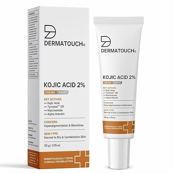 Dermatouch Kojic Acid 2% Face Cream For Pigmentation & Blemishes | Grocsy