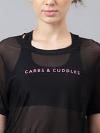 MKH Typography Printed Relaxed Fit Sheer Dri-FIT T-shirt | Grocsy
