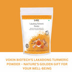 Vokin Biotech Lakadong Turmeric Powder | High Curcumin Content 7-9% Haldi Powder | Immunity Booster | Grocsy