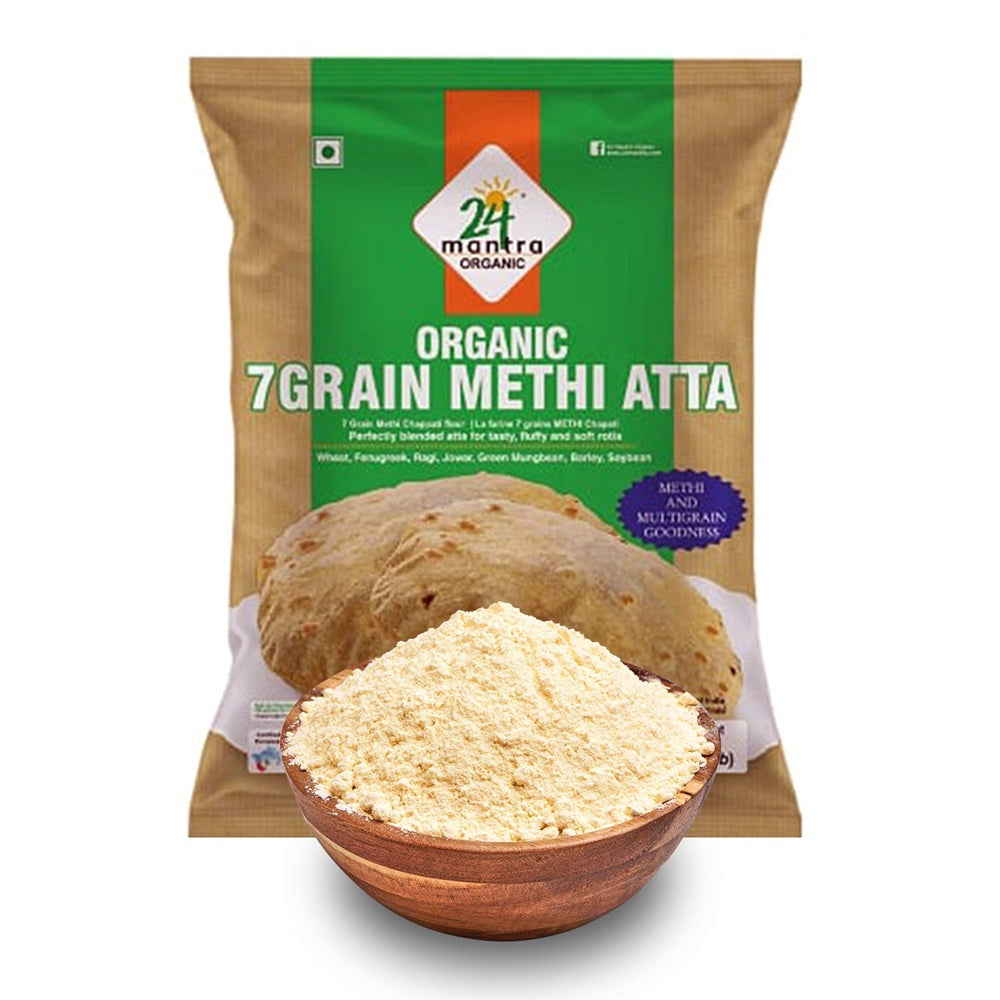 24 Mantra Organic 7Grain Methi Atta | Grocsy