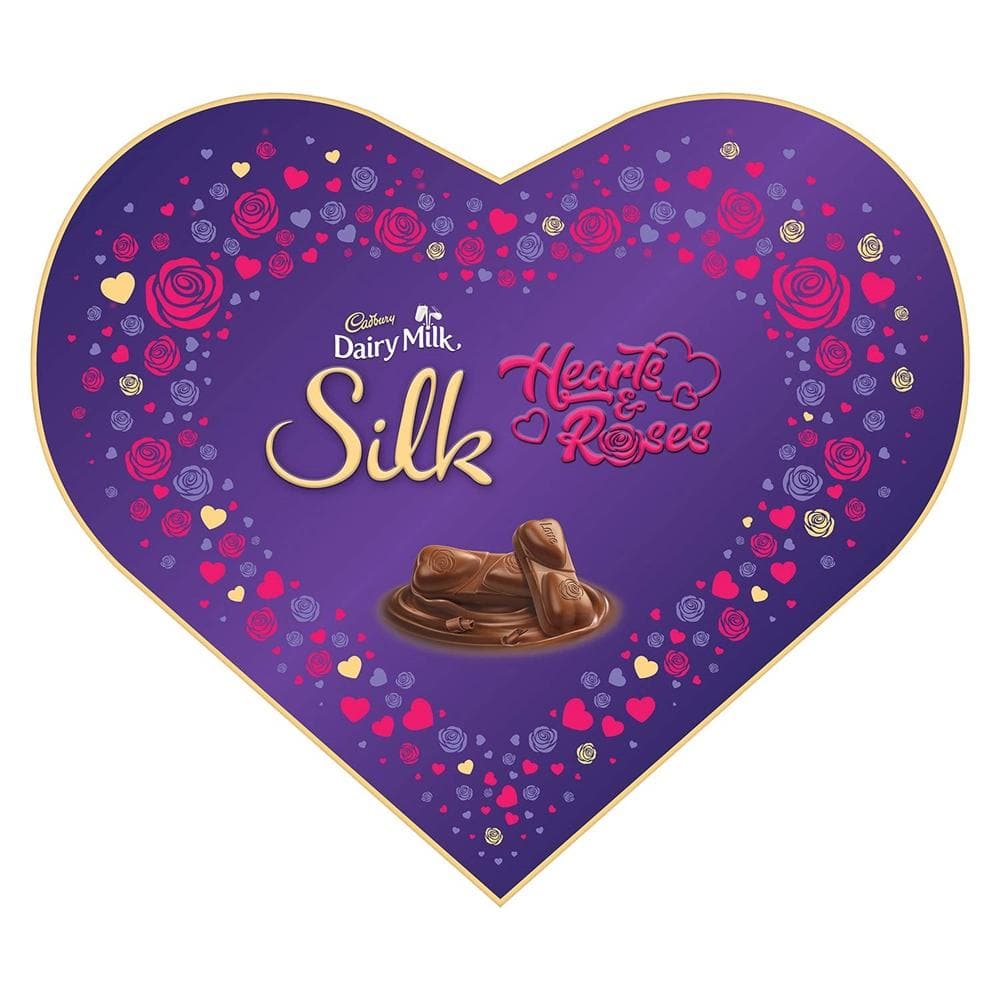 Cadbury Dairy Milk Silk Chocolate Heart Shaped Gift Box | Grocsy