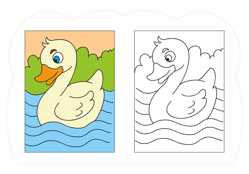 Coloring Book For Kids: Scholars Hub Copy Colour Book - Vol 1, Vol 2 (Set Of 2 Books) (For Ages 3+) | 64 Pages | Grocsy