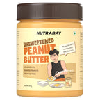 Nutrabay Unsweetened Peanut Butter (Crunchy) | Grocsy