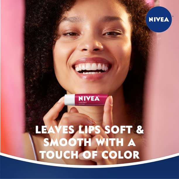 Nivea A Kiss of Cherry Lipcare (Pack of 6) | Grocsy