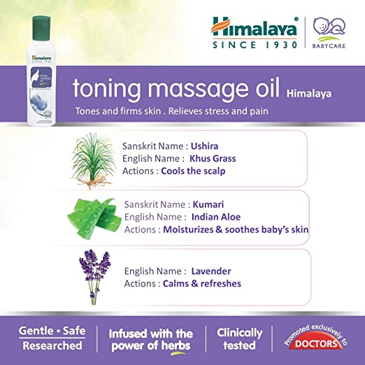 Himalaya Herbals Toning Massage Oil | Grocsy