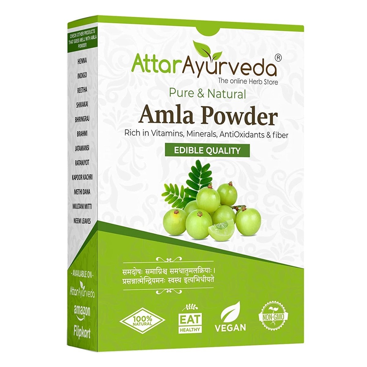 Attar Ayurveda Pure Amla Powder | Grocsy