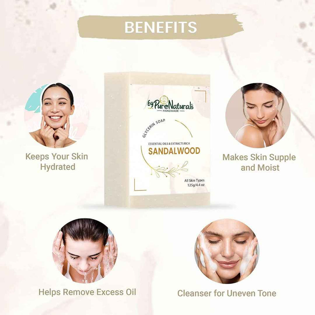 byPureNaturals Sandalwood Soap | Grocsy