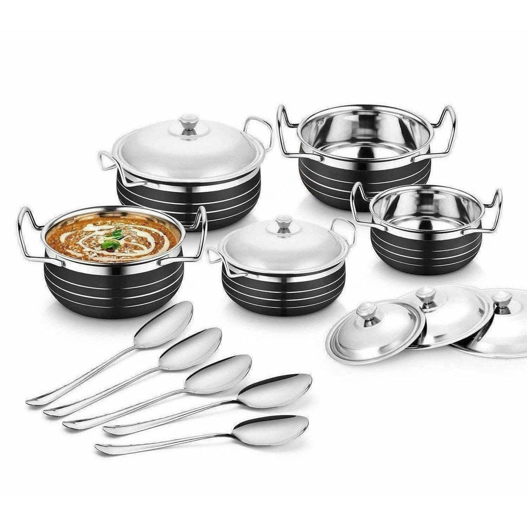 Stainless Steel Handi Copper Set (10-Pieces) | Grocsy