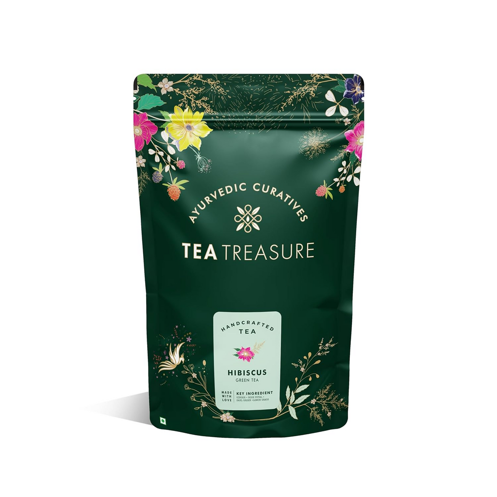 Tea Treasure Hibiscus Green Tea Powder | Grocsy