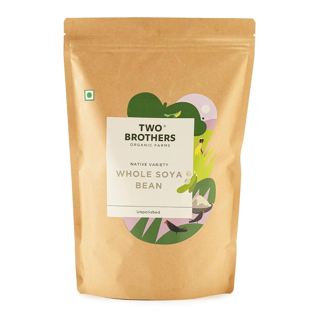 Two Brothers Organic Farm Whole Soya Beans | Grocsy