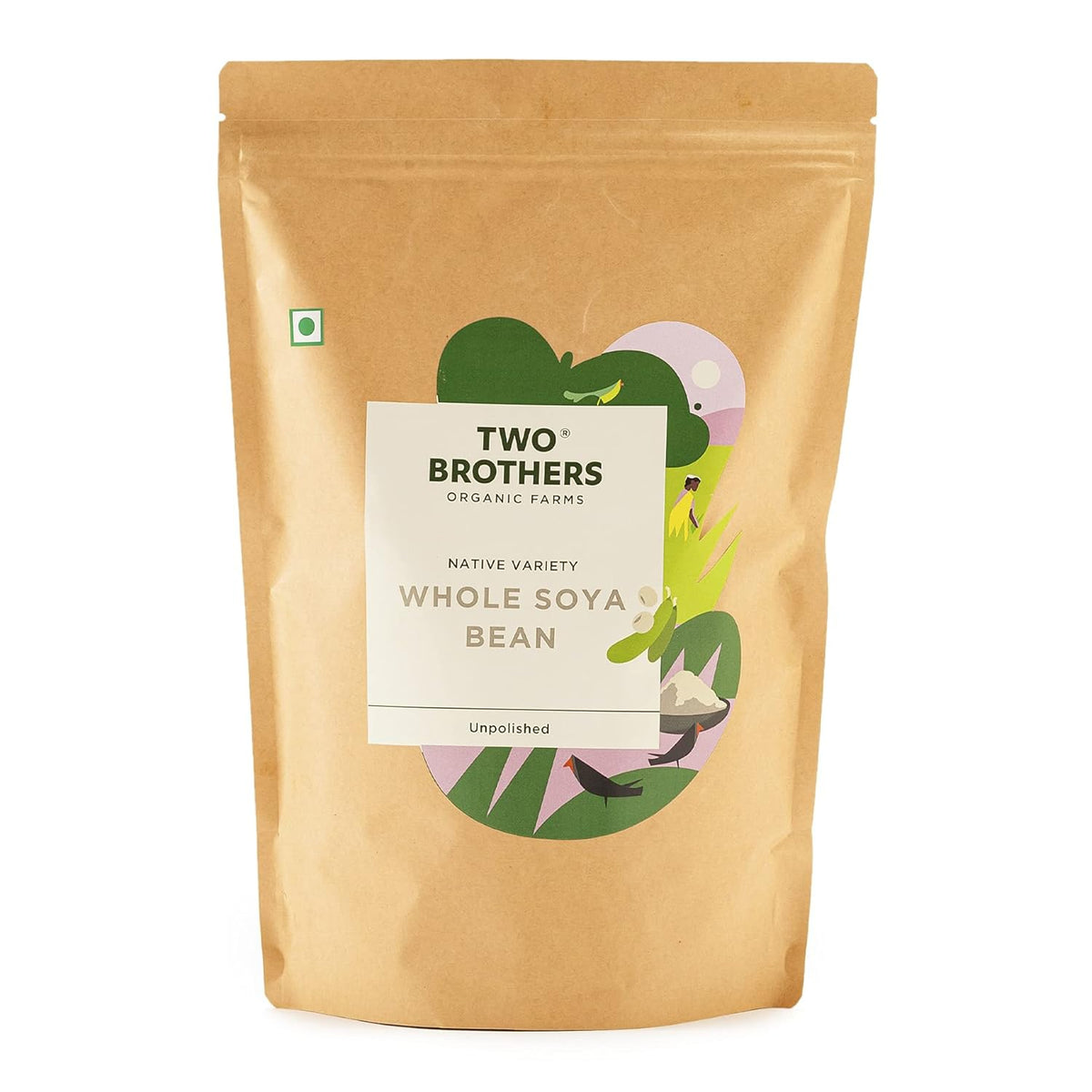 Two Brothers Organic Farm Whole Soya Beans | Grocsy