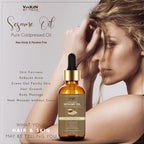 Vokin Biotech Organic Sesame Pure Cold Pressed Oil For Hair, Body, Skin Care, Massage, | Grocsy
