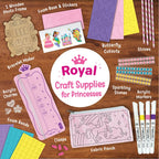 Imagimake Princess Craft Kit | 10 Mess-Free DIY Activities | Bracelet Making Kit, Unicorn Pouch, Butterfly Wands & Photo Frame | Girls Toys Age 6-8 | 5,6,7,8,9,10,11,12 Year Old Girl Birthday Gifts | Grocsy