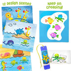Imagimake Stamp Art Animal Kingdom | Crafts for Kids Ages 3-5 | Stamps with Easy Blending Pens | Arts and Crafts for Kids Ages 3-5 | Gifts for Toddlers | Gifts for Girls & Boys 3, 4, 5 Years | Grocsy