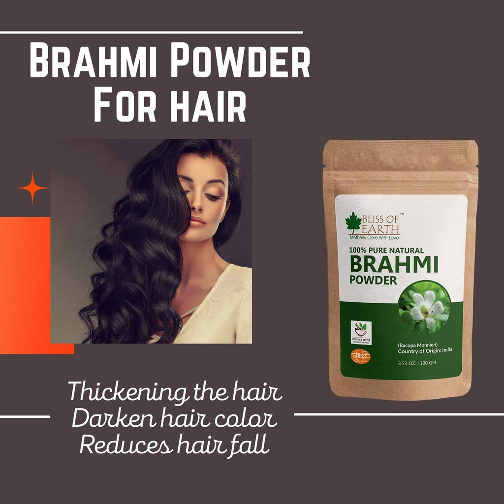 Bliss of Earth 100% Pure Natural Brahmi Powder | Grocsy