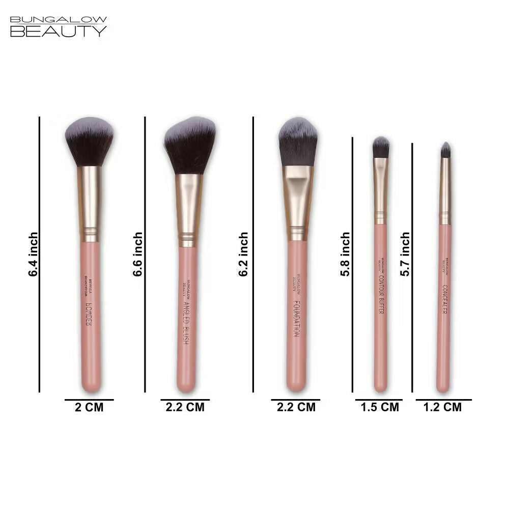 BUNGALOW BEAUTY Face powder Brush Set | Grocsy