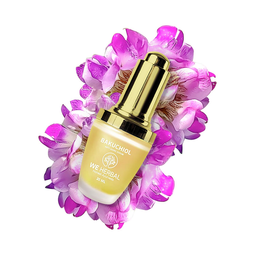 We Herbal Bakuchiol Serum: Gentle, Ayurvedic Anti-Aging Potion | Grocsy
