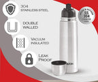 Milton Steel Hot & Cold Bottle, 1000 ml | Grocsy