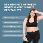 Vokin Biotech Keto SlimFit Pro Tablets For Weight Loss Dietary Supplement Effervescent Water Soluble | Grocsy