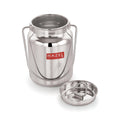 HAZEL Stainless Steel Oil Container | 1L Airtight Steel Ghee Jar with Lid | Grocsy