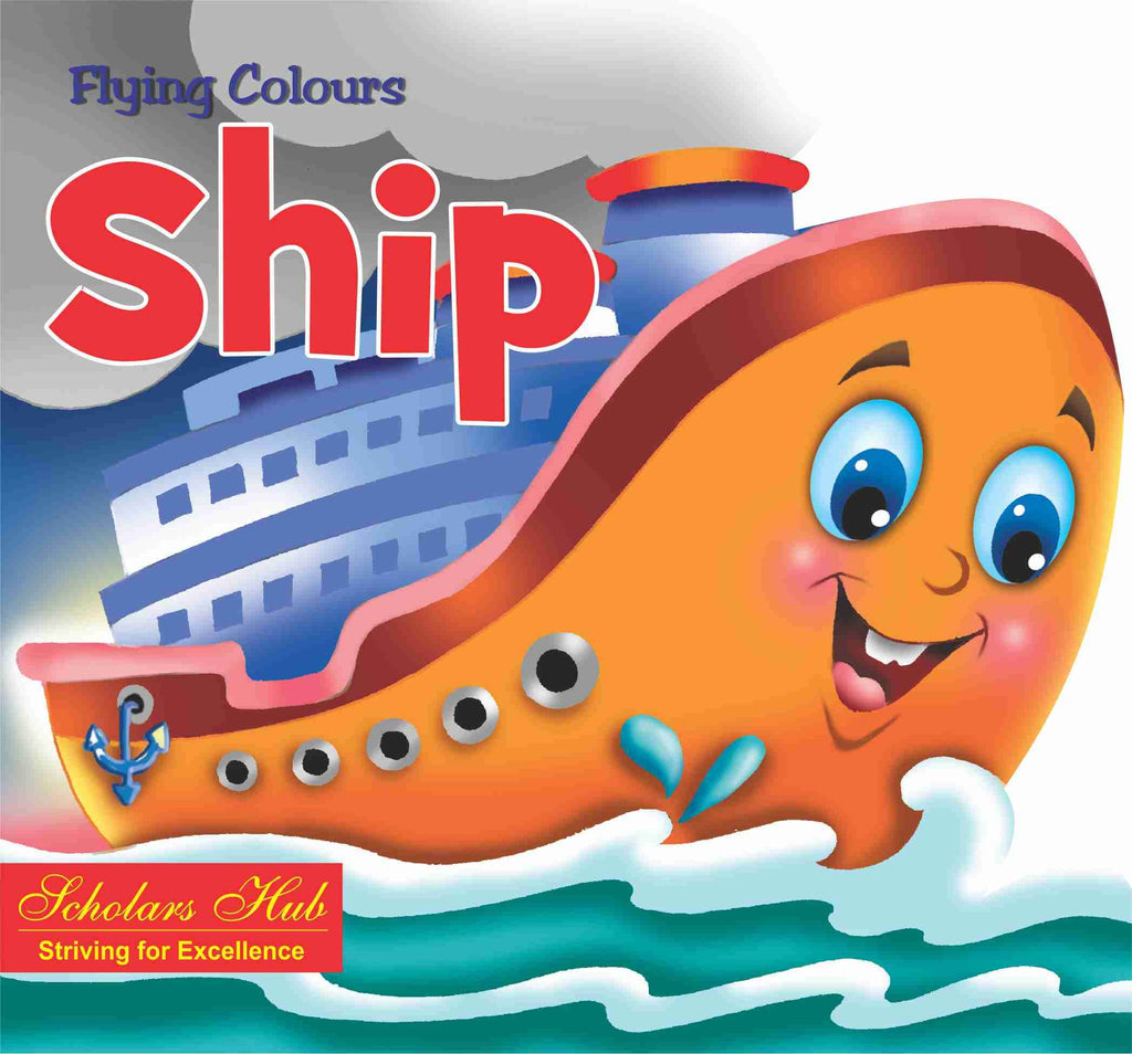 Flying Colours Cut Out Board Book - Ship | Grocsy
