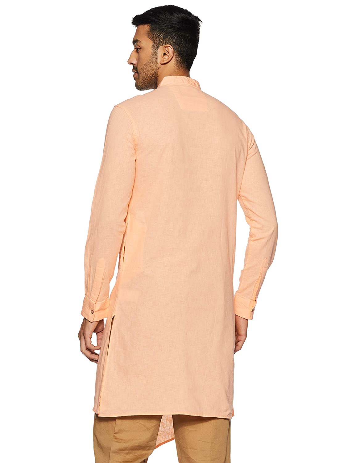 The Indian Garage Co Men Melon Kurta | Grocsy