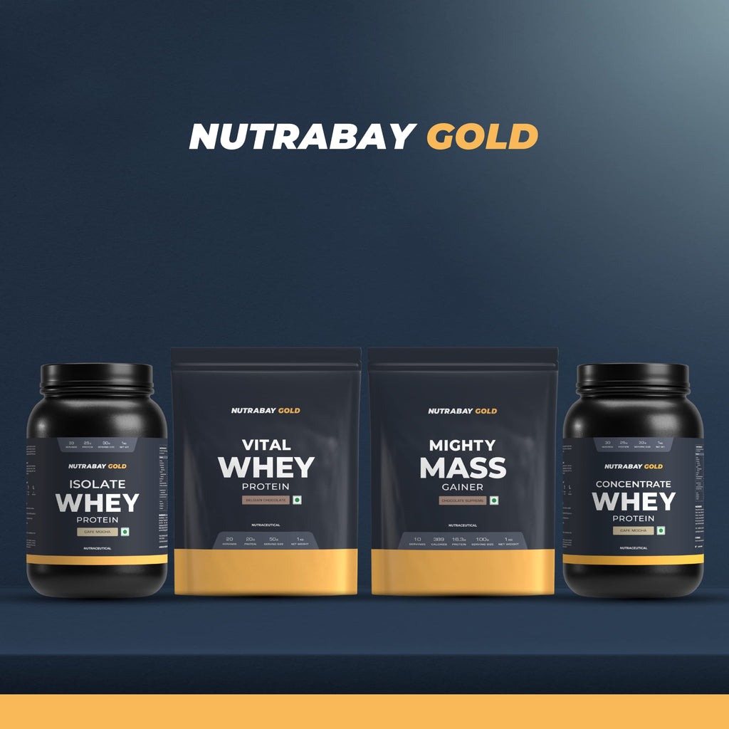 Nutrabay Gold Vital Whey Protein - Belgian Chocolate | Grocsy