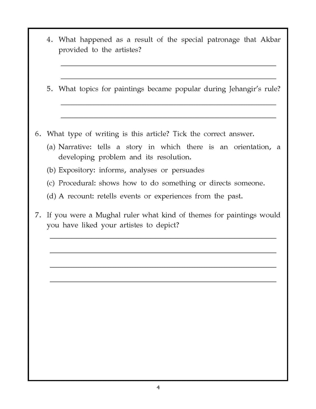 Comprehension-5. | Grocsy