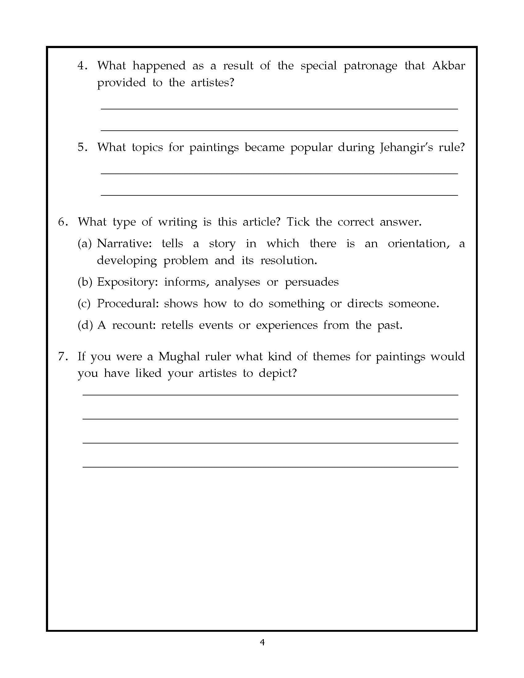 Comprehension-5. | Grocsy