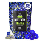 Blue Tea Butterfly Pea Herbal Tea Bags | Anti-Oxidant Rich Herbal Flower Based Caffeine Free - No Preservatives | Detox Tea Natural Premium Herbal Tea | Grocsy